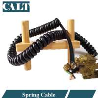 CALT 7 cores truck trailer PU spiral retractable spiral spring cable