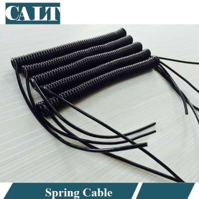 CALT type of Spiral Coiled Cable for CNC Handheld Encoder Manual Pulse Generator MPG